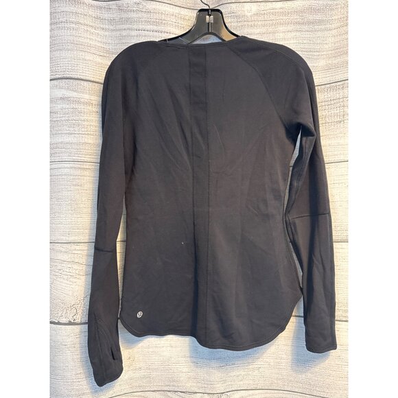 Lululemon Black Long Sleeve Runder Under - Picture 3 of 3